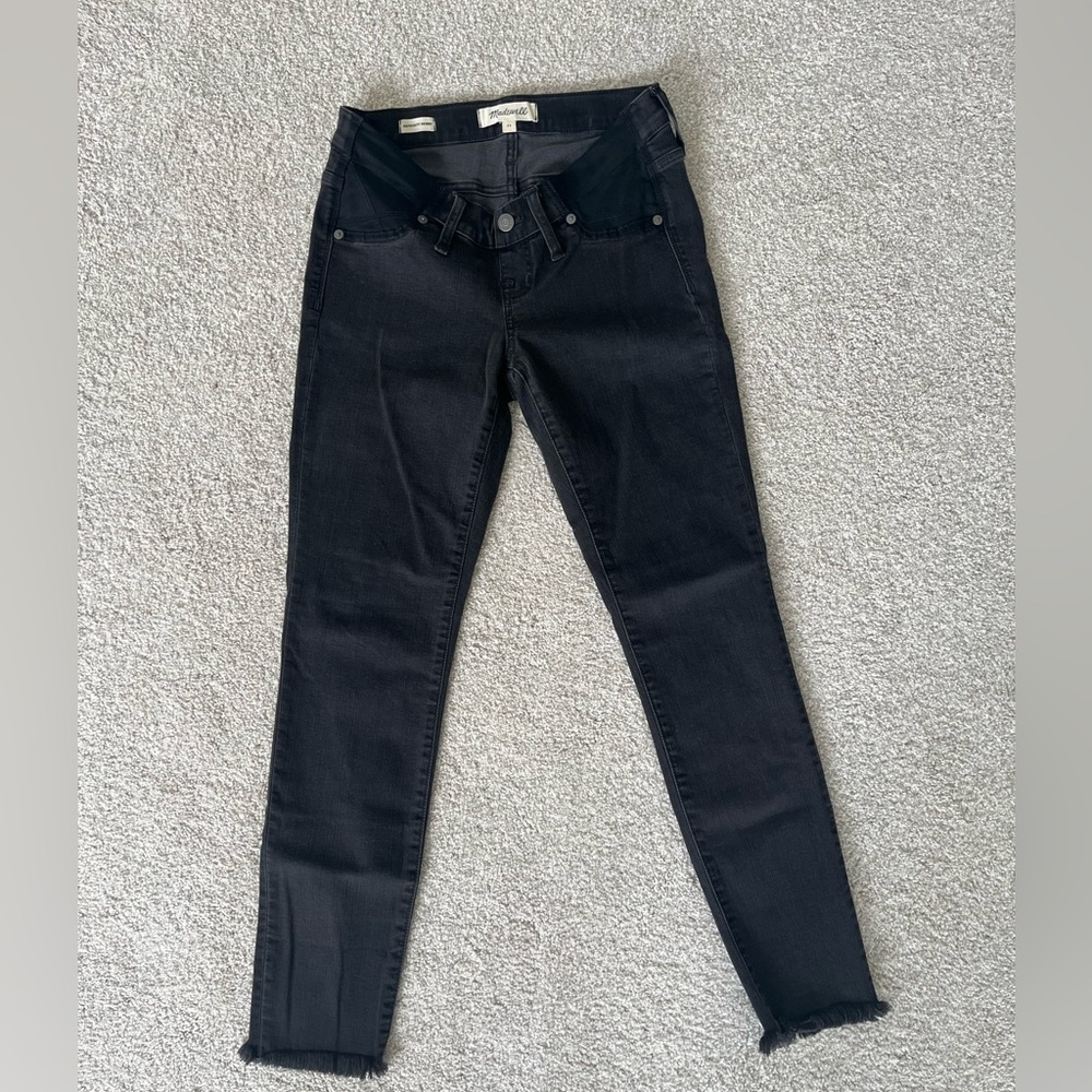 Madewell Black Skinny Maternity Jeans size 26